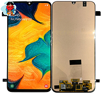 Экран для Samsung Galaxy M30 (SM-M305F) с тачскрином, цвет: черный оригинальный