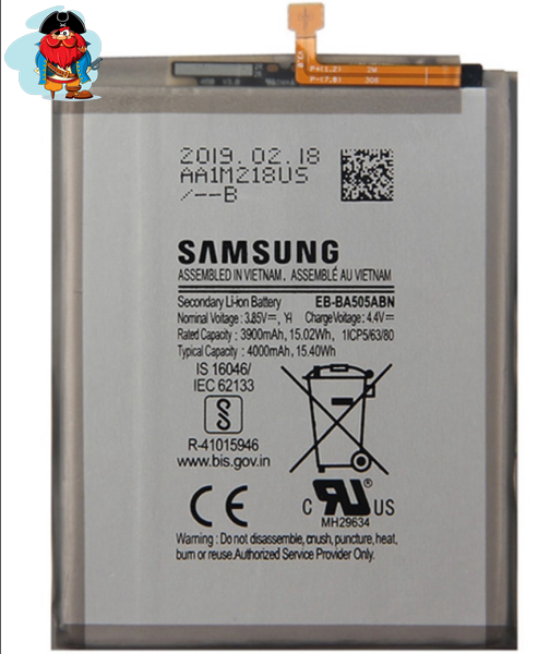 Аккумулятор для Samsung Galaxy A30S (EB-BA505ABU) оригинальный - фото 1 - id-p127078004