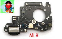 Нижняя плата для Xiaomi Mi 9 (Mi9) с разъемом зарядки, микрофоном оригинальная