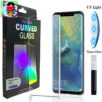 Защитное стекло для Samsung Galaxy S10e (G970), цвет: прозрачный с фотополимерным клеем и УФ-лампой