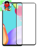 Защитное стекло для Xiaomi POCO F3 5D (полная проклейка), цвет: черный
