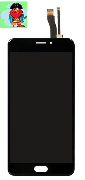 Экран для Meizu M5 Note с тачскрином, цвет: черный - фото 1 - id-p88615474