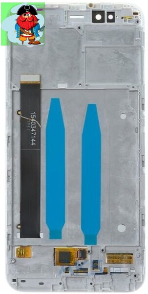 Средняя часть (рамка) для Xiaomi Mi A1 (Mi 5x, Mi5X) цвет: белый - фото 1 - id-p95463173