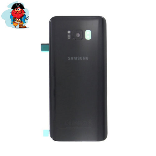 Задняя крышка (корпус) для Samsung Galaxy S8+ plus (SM-G955), цвет: черный - фото 1 - id-p99842809