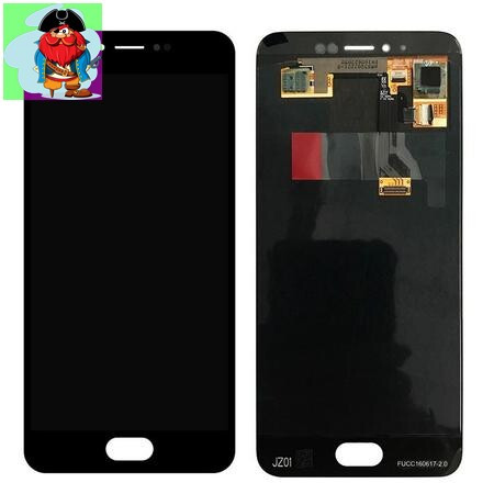 Экран для Meizu MX6 с тачскрином, цвет: черный - фото 1 - id-p88615491