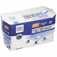 Пелёнки гигиенические впитывающие Dry day Super, 60х90 см., 30 шт.