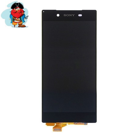 Экран для Sony Xperia Z5 E6683 (E6603, E6633, E6653) с тачскрином, цвет: черный (оригинал) - фото 1 - id-p88615574