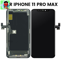 Экран для Apple iPhone 11 Pro Max с тачскрином, цвет: черный (оригинал, переклейка)