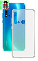 Чехол для Huawei Nova 5i силиконовый, цвет: прозрачный