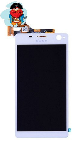 Экран для Sony Xperia C4 E5303 с тачскрином, цвет: белый (оригинал) - фото 1 - id-p81587218