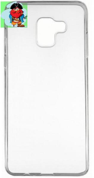 Чехол для Samsung Galaxy A8 Plus силиконовый, цвет: прозрачный - фото 1 - id-p125857597