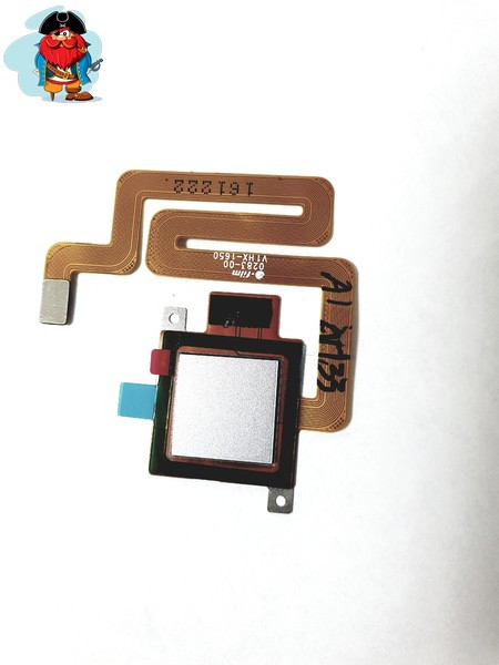 Шлейф для Xiaomi Redmi 4 в сборе со сканером отпечатком пальцев, цвет: белый - фото 1 - id-p100263459