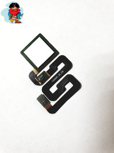Шлейф для Xiaomi Redmi 4X в сборе со сканером отпечатком пальцев, цвет: белый - фото 1 - id-p100263462