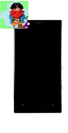 Экран для Nokia Lumia 720 (RM-885) с тачскрином, цвет: черный - фото 1 - id-p88615619