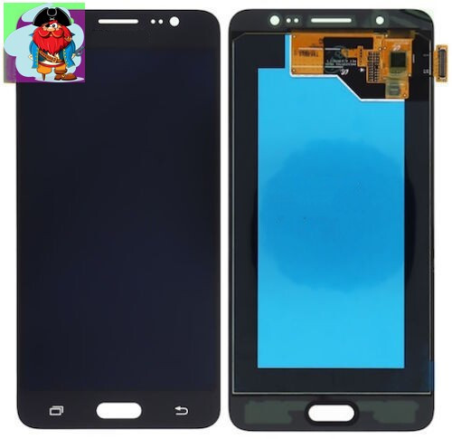 Экран для Samsung Galaxy J5 2016 (J510) с тачскрином, цвет: черный (оригинал) - фото 1 - id-p88615652