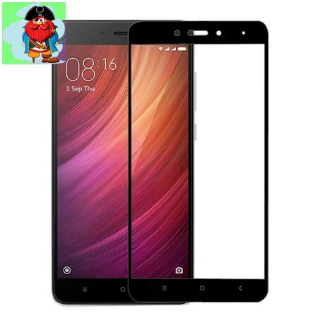Защитное стекло для Xiaomi Redmi Note 4 Global 5D (полная проклейка), цвет: черный - фото 1 - id-p88617446
