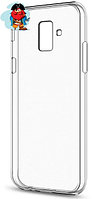 Чехол для Samsung Galaxy J6 силиконовый, цвет: прозрачный