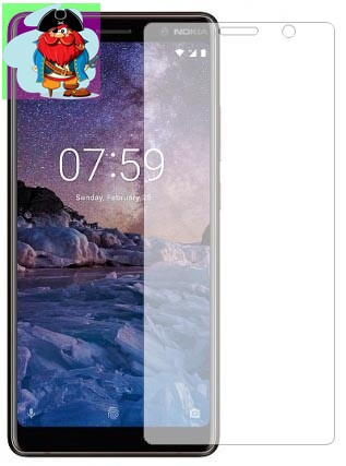 Защитное стекло для Nokia 8, цвет: прозрачный - фото 1 - id-p84544647