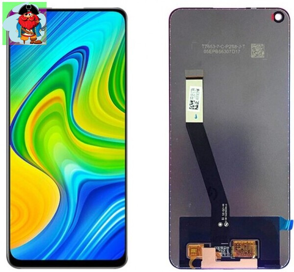 Экран для Xiaomi Redmi Note 9T с тачскрином, цвет: черный оригинальный - фото 1 - id-p174930608