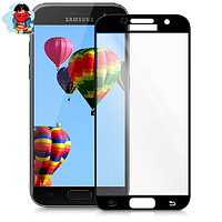 Защитное стекло для Samsung Samsung Galaxy A3 2017 (A320) 5D (полная проклейка), цвет: черный