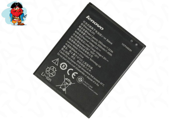 Аккумулятор для Lenovo A7000 (K3 Note, K50) (BL243) оригинал - фото 1 - id-p88615786