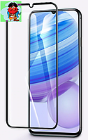 Защитное стекло для Xiaomi Redmi 10X 5G 5D (полная проклейка), цвет: черный