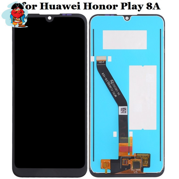 Экран для Huawei Honor 8A (JAT-L29) с тачскрином, цвет: черный - фото 1 - id-p103559157