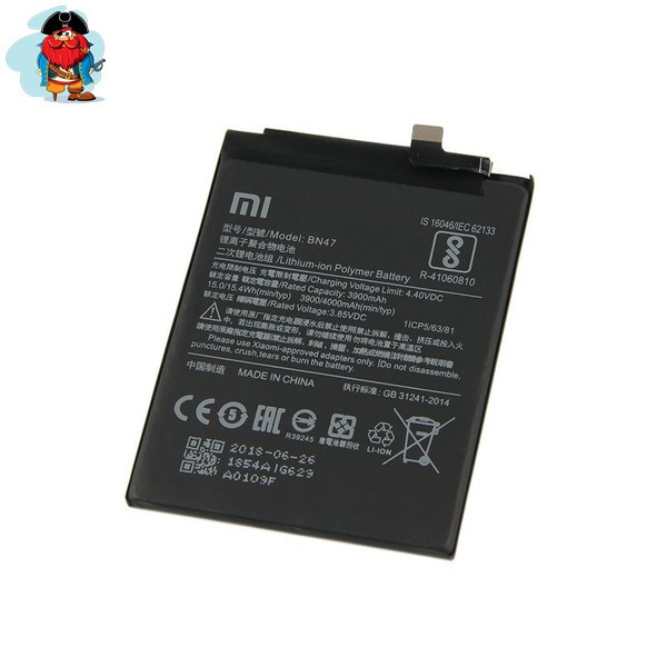 Аккумулятор для Xiaomi MI A2 Lite (BN47) оригинальный - фото 1 - id-p88617549