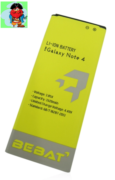 Аккумулятор Bebat для Samsung Galaxy Note 4 N910 (EB-BN910BBE, GH43-04309A) - фото 1 - id-p130362789