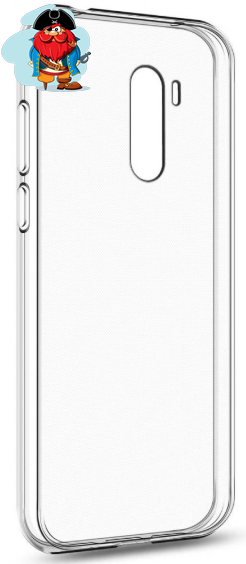 Чехол для Xiaomi Pocophone F1 силиконовый, цвет: прозрачный - фото 1 - id-p126455943