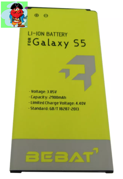 Аккумулятор Bebat для Samsung Galaxy S5 G900F (EB-BG900BBE, EB-BG900BBC) - фото 1 - id-p130360665