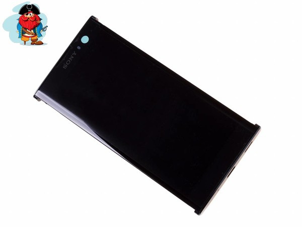 Экран для Sony Xperia XA2 (H4113) с тачскрином, цвет: черный (оригинал, переклейка) - фото 1 - id-p103872602
