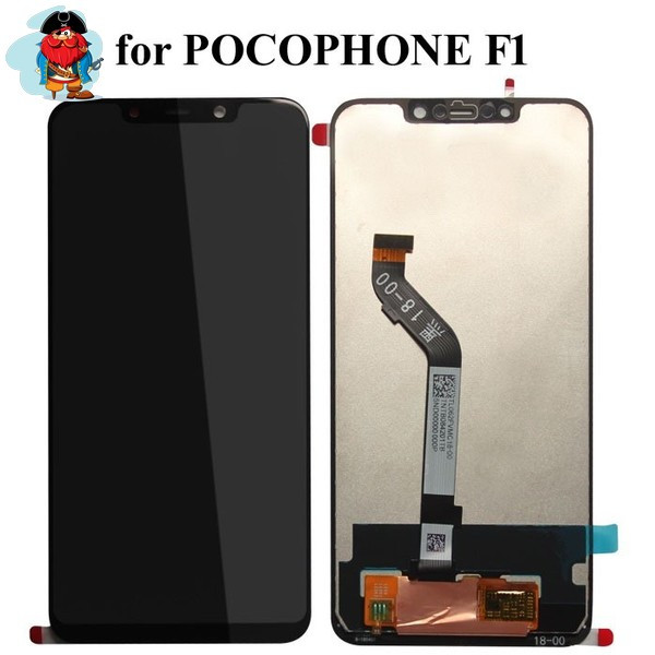 Экран для Xiaomi Pocophone F1 с тачскрином, цвет: черный - фото 1 - id-p88130130