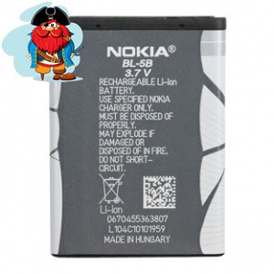 Аккумулятор для Nokia 5140 (Nokia 3220, 3230, 5070, 5140, 5200, 5300, 5320, 5500, 6020, 6120, 6124, 7260, - фото 1 - id-p88615958