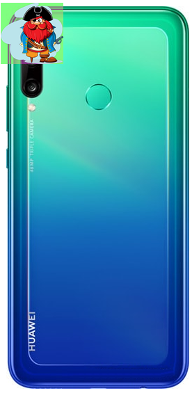 Задняя крышка для Huawei P40 lite E, цвет: ярко-голубой - фото 1 - id-p133348489