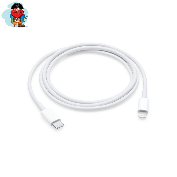 Кабель USB-C to Lightning (переходник) для Apple iPhone, iPad, iPod, Macbook - фото 1 - id-p105387968