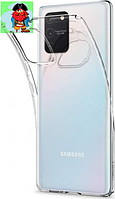 Чехол для Samsung Galaxy S10 Lite SM-G770F силиконовый, цвет: прозрачный