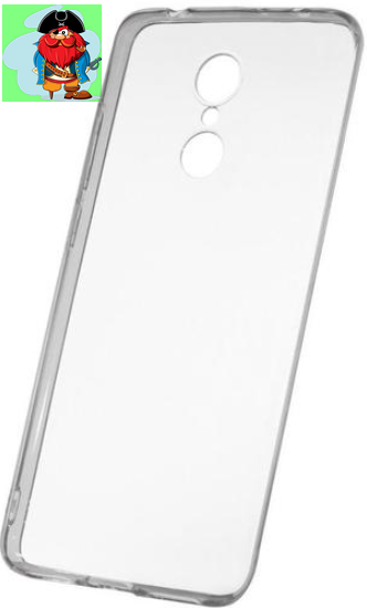 Чехол для Xiaomi Redmi 5 силиконовый, цвет: прозрачный - фото 1 - id-p126453321