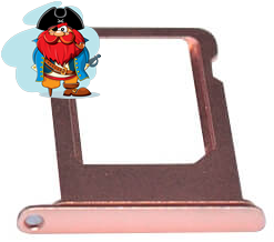 Sim-слот (сим-лоток) для iPhone 6s, цвет: розовое золото - фото 1 - id-p122266218