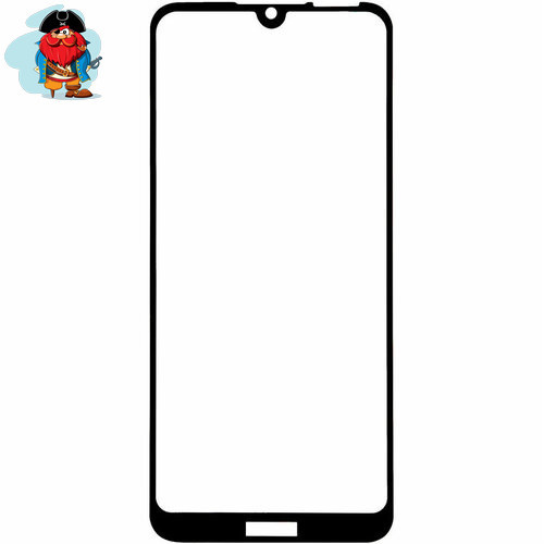 Защитное стекло для Huawei Y6 2019 (MRD-LX1F) 5D (полная проклейка), цвет: черный - фото 1 - id-p105542535