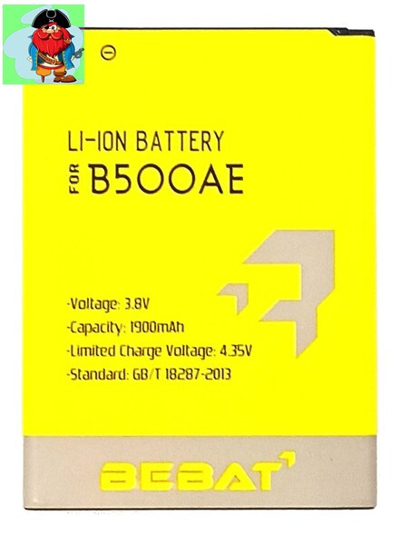 Аккумулятор Bebat для Samsung Galaxy S4 mini i9190 (B500AE, B500BE) - фото 1 - id-p88616084