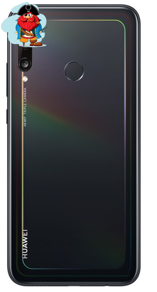 Задняя крышка для Huawei P40 lite E, цвет: черный - фото 1 - id-p133338867