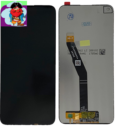 Экран для Huawei P40 lite E с тачскрином, цвет: черный - фото 1 - id-p137398079