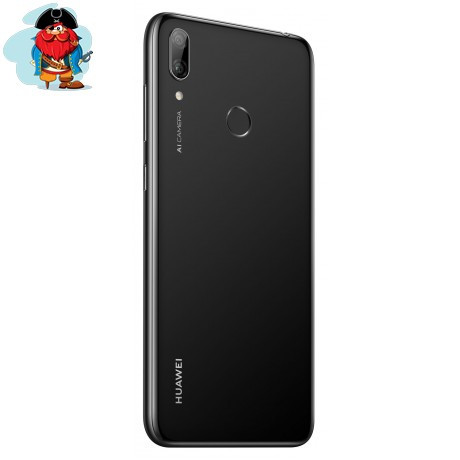 Задняя крышка (корпус) для Huawei Y7 2019 (DUB-LX1), цвет: черный - фото 1 - id-p174375436