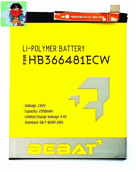 Аккумулятор Bebat для Huawei Nova 3e (HB366481ECW) - фото 1 - id-p130918978