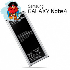 Аккумулятор для Samsung Galaxy Note 4 SM-N910 (EB-BN910BBE, GH43-04309A) оригинальный - фото 1 - id-p88616133