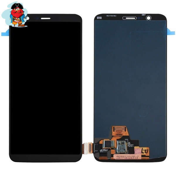 Экран для OnePlus 5T с тачскрином, цвет: черный (оригинал, переклей) - фото 1 - id-p100649777