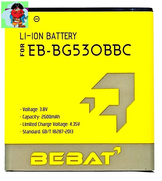 Аккумулятор Bebat для Samsung Galaxy Grand Prime VE G531H, Grand Prime G530H (EB-BG530CBE) - фото 1 - id-p130919851