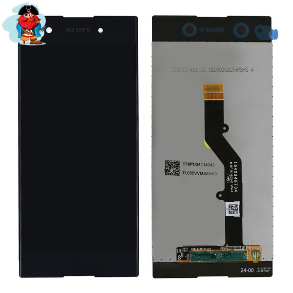 Экран для Sony Xperia XA1 + Plus (G3421, G3423) с тачскрином, цвет: черный - фото 1 - id-p105977788