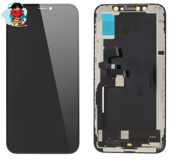 Экран для Apple iPhone XS с тачскрином, цвет: черный (оригинальный, новый, снятый) - фото 1 - id-p122266311